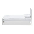 thumbnail image 2 of Baxton Studio Catalina Modern Classic Mission Style White-Finished Wood Twin Platform Bed, 2 of 7