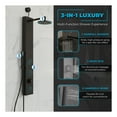 thumbnail image 4 of Beverly Series 43 in. 3-Jetted Shower Panel Tower in Matte Black with Heavy Rain Showerhead, Spray Wand and DIY Friendly, 4 of 8