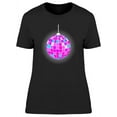 thumbnail image 1 of Shiny Discoball T-Shirt Women -Image by Shutterstock, Female XX-Large, 1 of 2