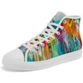 thumbnail image 5 of Aidianart Womens Graffiti High Top Shoes High Top Canvas Sneakers Size 8.5, 5 of 5