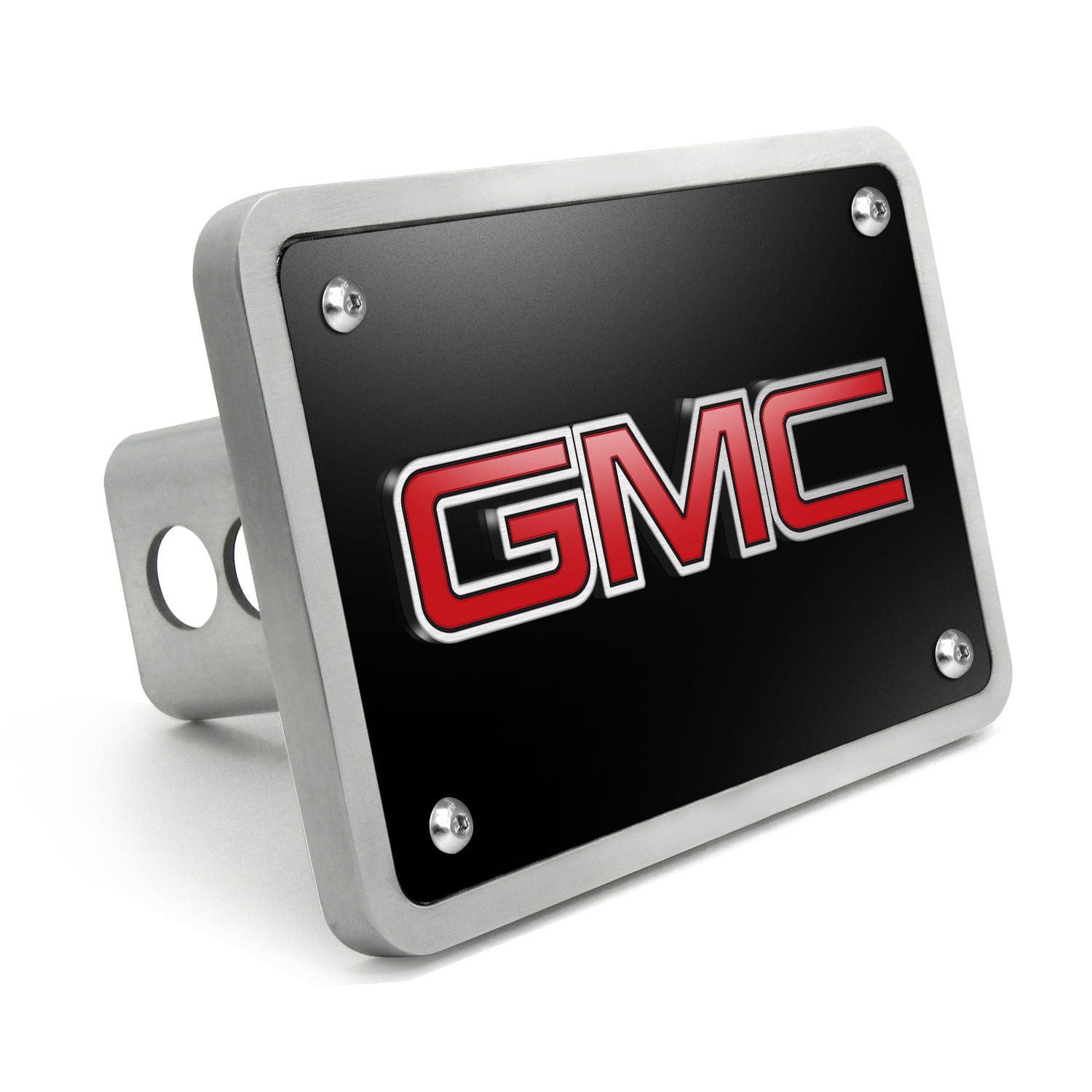 Trik Topz GMC Black Red Logo Tow Hitch Cover Plug w/pin for Car-Truck-SUV 2 Receiver