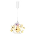 thumbnail image 1 of FSLiving J-type Track Pendant Hanging Light with White Hollow Shade with 3D Simulated Butterflies Modern Design for Kitchen Sink Counter-Top Bay-Window - 1 Pack, 1 of 6