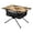 Leopard Print Bat Pattern, variant on Outdoor Folding Table Portable Picnic Camping Table For Garden Fishing Beach Leopard Print Bat Pattern