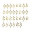 thumbnail image 3 of Golden Leaf Decor Diy Creative Leaf Decor Delicate Charms Handmade Metal Leaf Golden 4.10X2.10X0.10CM Bags 30Pcs, 3 of 3