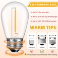 thumbnail image 4 of Bombillas LED GVVooHome S14, 1 W, 2200 K, regulables, paquete de 48, 4 of 9