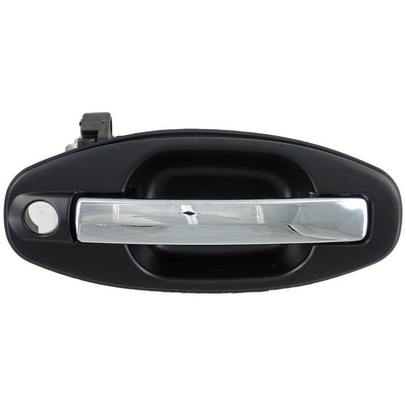Dorman 82262 Front Passenger Side Exterior Door Handle for Specific Hyundai Models, Chrome Lever and Black Housing