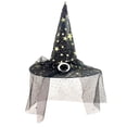 thumbnail image 2 of Gothic Theme Party Glamour Witch Hat for Role Play Elegant Papercraft Design for Events Yellow, 2 of 3