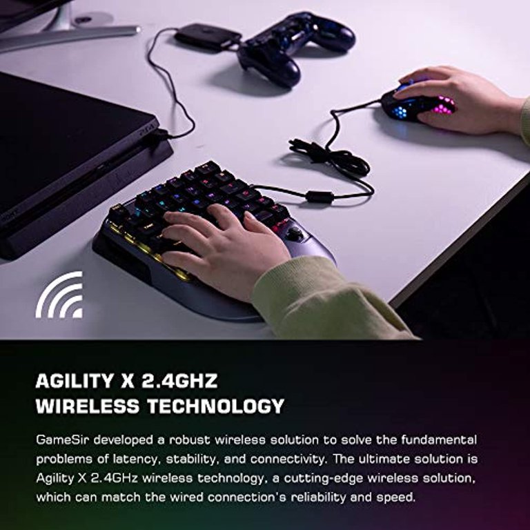 GameSir Gaming Keyboard and Mouse for PS4, Xbox One, Nintendo