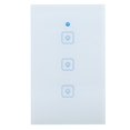 thumbnail image 1 of Control remoto WiFi en casa Smart 3 Gang interruptor de pared Panel táctil estándar de EE. UU. 100-240V, 1 of 8