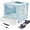 Blue, variant on Foldable Litter Box With Lid, Large Top Entry Cat Toilet, Enclosed Potty Include Litter Scoop, Drawer Type Easy Clean Pan (Pink, 20" L x 16" W x 15" H)