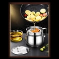 thumbnail image 5 of Stainless Steel Oil Filter Container, Heat‑Resistant Can with Built‑in Mesh Strainer Lid, for Used Frying Oil Filtering & Storage, Countertop Placement and Kitchen Stove‑Side Cooking Work, 5 of 8