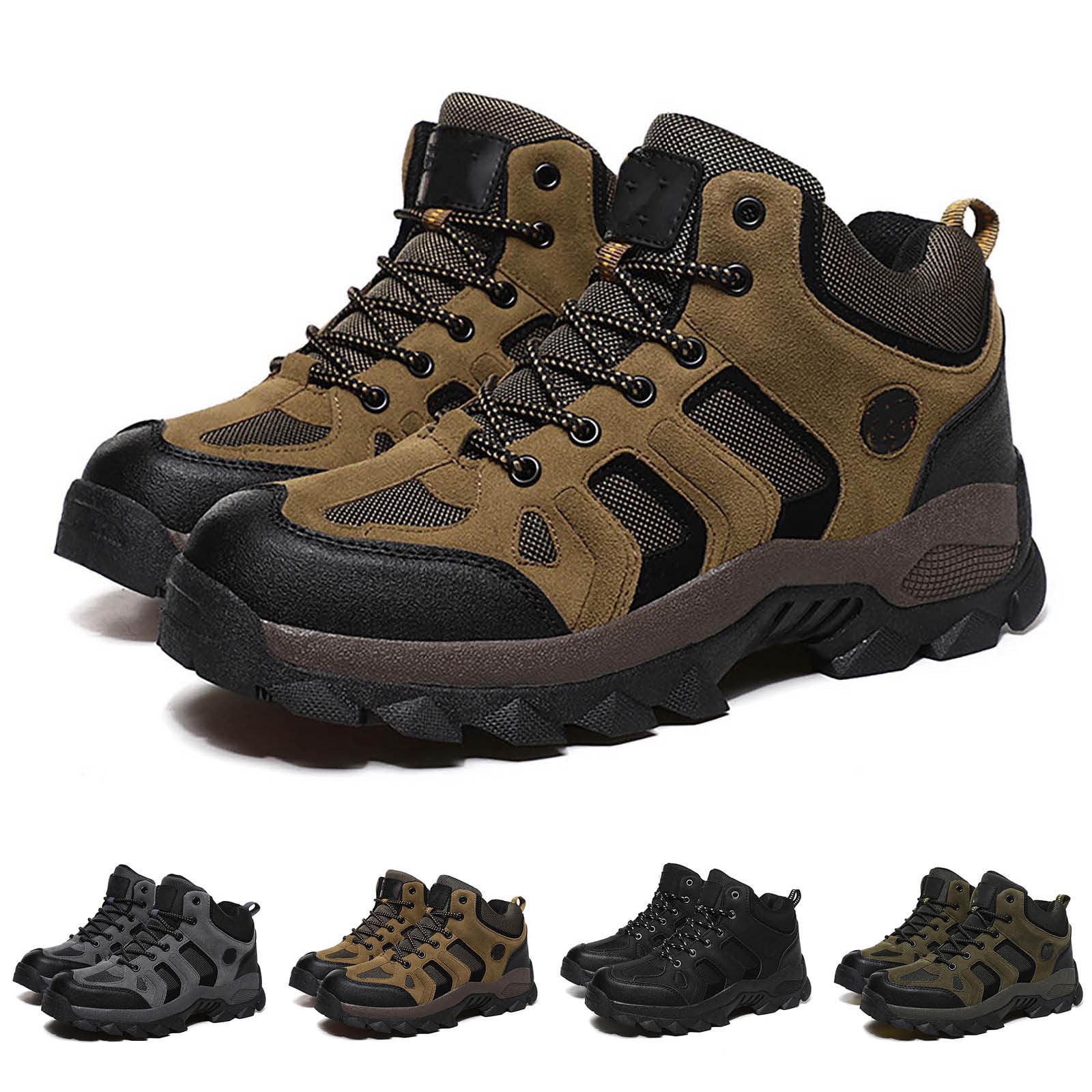Win s Way Unisex Outdoor Hiking Shoes, Large Size Breathable Walking Sneakers for Couples