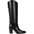 thumbnail image 2 of Franco Sarto Women's A-Jasmine Black Leather Knee High Boots 6M, 2 of 5