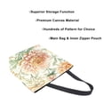 thumbnail image 3 of Large Canvas Bag 13.5x5.1x15 Inch Canvas Bag Shopping Canvas Bag Suitable For Outing Shopping Travel Out Of Large Capacity Storage Chrysanthemums Beige, 3 of 9