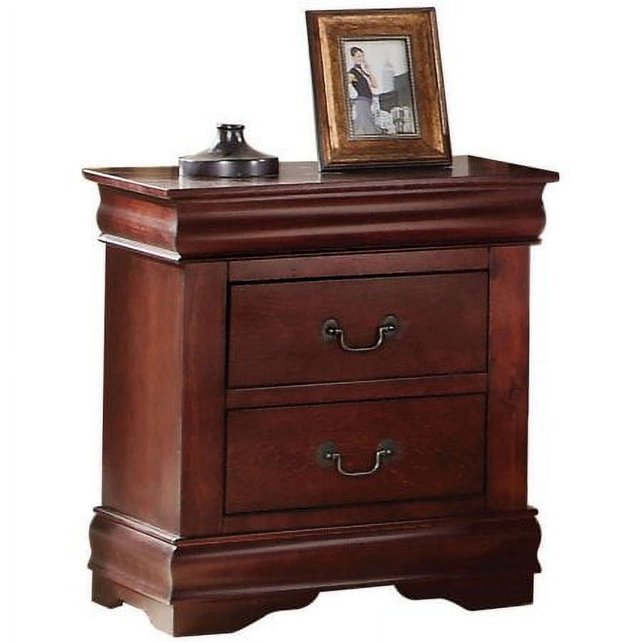 Louis Philippe - Queen Bed & 1 Nightstand & Dresser & Mirror & Chest -  Cherry Quick Shipping Available at Unique Piece Furniture Dallas & Acworth  Locations . Shop Online.