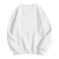 thumbnail image 4 of Women's Printed Round Neck Long Sleeved Sportswear Pullover Sweatshirt Sweatshirt, 4 of 5
