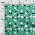 thumbnail image 2 of oneOone Georgette Viscose Sea Green Fabric Poker Card Quilting Supplies Print Sewing Fabric By The Yard 42 Inch Wide, 2 of 4