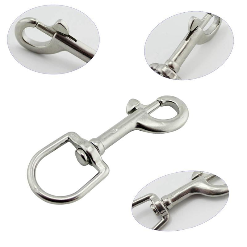 Swivel Eye Bolt Snap Small 3.5" Marine Grade Stainless Steel Attachment Clip 
