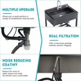 thumbnail image 3 of Esheno Stainless Steel Freestanding Utility Sink Cold Hot Faucet Hoses Drain Kit For Backyard Bathroom Black 41.7in, 3 of 8