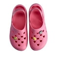 thumbnail image 3 of Justice Little Girls and Big Girls Clogs with Charms, 3 of 5
