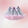 thumbnail image 4 of SERTG Kids Dress Elastic Waist Skirt with Bow Fashion Performance Spring Summer Party Puff Skirt for Girls(Gray,8-10 Years), 4 of 5