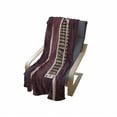 thumbnail image 4 of Shutters Soft Flannel Fleece Throw Blanket, Window Frame with Shutters on a Wooden Wall Vintage Style Artwork Print, Cozy Plush for Indoor and Outdoor Use, 50" x 60", Burgundy and Pink, by Ambesonne, 4 of 6