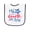 White and Navy, variant on Inktastic My 1st 4th of July with Stars Baby Terry Cloth Bib