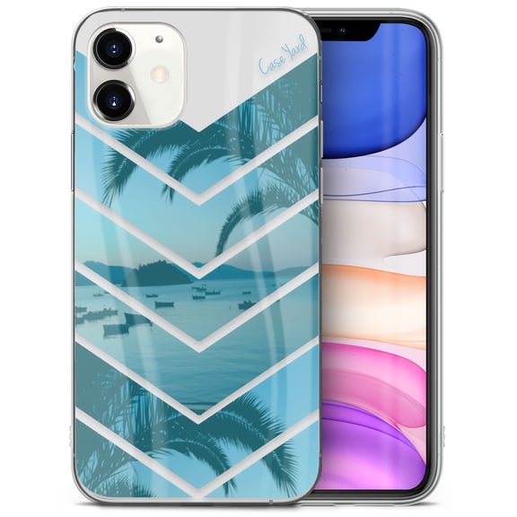 Caseyard TPU Clear Case for iPhone 13 with Paradise design phone cover