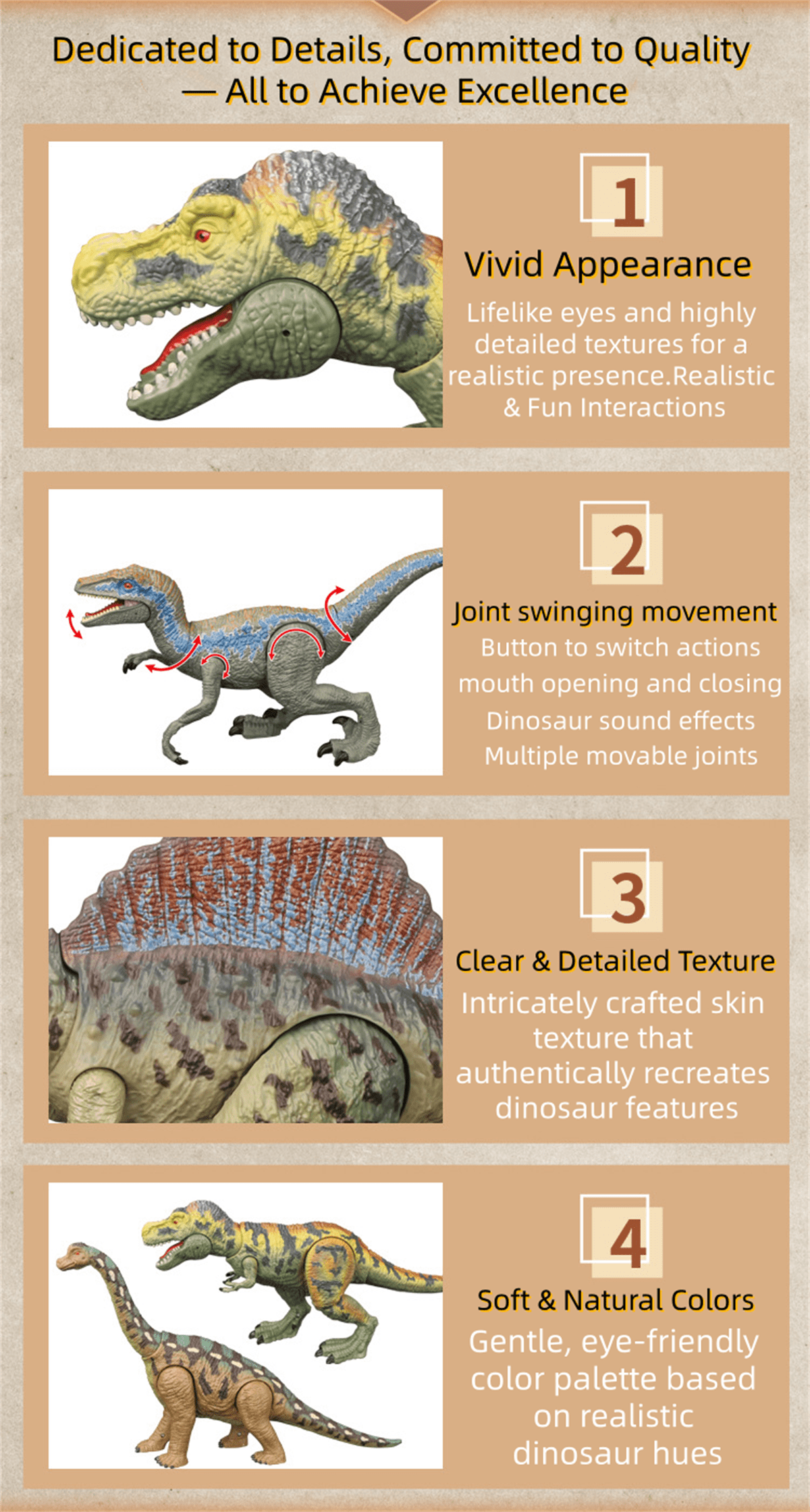 Simulated Dinosaur Toys for Toddlers, Realistic Jurassic World Toys for Kids, Jumbo Dinosaur Toys for Boys and Girls Gift(BRACHIOSAURUS-Sound)