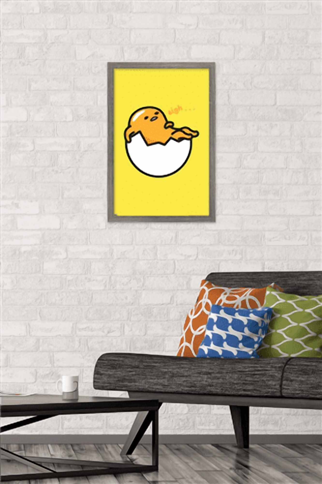 Gudetama - Sigh Wall Poster, 14.725" x 22.375" Framed