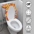 thumbnail image 3 of ZIATUBLE Thanksgiving Maple Leaves Toilet Tank Protector Cover Fall Pumpkin Toilet Lid Cover Set 2 Piece Oval Toilet Lid and Tank Cover Sets for Bathroom Autumn Decoration, 3 of 7