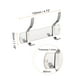 thumbnail image 2 of Abrigos Gancho Perchero, Inoxidable Acero Pared Montado con 2 Ganchos Gancho Raíl Pared Perchas para Dormitorio, Baño Plata 2uds Unique Bargains percheros, 2 of 7