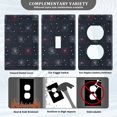 thumbnail image 3 of Yayeee Duplex Wall Plate 1-Gang 4.5"x2.7" Home Receptacle Light Switch Decorative Outlet Cover, Starry Night Pattern, 3 of 7