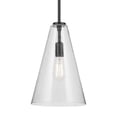 thumbnail image 3 of 42199BKCS Kichler Lighting Everly - 1 Light Pendant-15.25 Inches Tall and 10.25 Inches Wide-Black Finish-Clear Seeded Glass Color, 3 of 5
