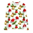 thumbnail image 5 of Qulqfy Womens Christmas Shirts Crew Neck Xmas Red Funny Cute Plus Size Jingle Bells Long Sleeve Blouses Family Christmas Shirts for Women, 5 of 5