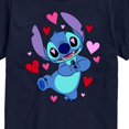 thumbnail image 3 of Lilo & Stitch - Heart Eyes Stitch - Men's Short Sleeve Graphic T-Shirt, 3 of 5