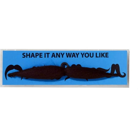 Facial Hair Six 6 Way Moustache Mustache Party Adjustable Costume Joke Fake Fun