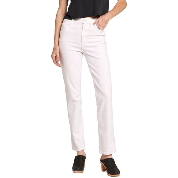 Current/Elliott womens The Soulmate Blanc Straight Leg Jean, 23, White