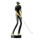 thumbnail image 1 of Figura de golf, adorno artístico, regalos para el hogar, decoración de golfista, escultura de resina para artes C negra, 1 of 9