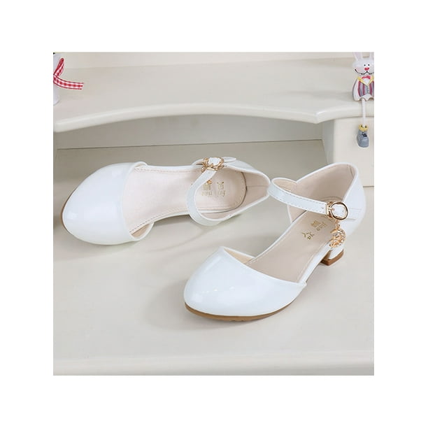 UKAP Girls Dress Shoes Chunky Princess Shoe Ankle Strap Mary Jane