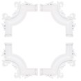 thumbnail image 1 of 4 PCS Bolduras de techo de techo Bolduras de techo de interior Molduras decorativas de molduras de techo, 1 of 6
