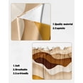 thumbnail image 5 of Swag Curtains, Orange Brown Ombre Abstract Geometric Ocean Waves Rod Pocket Kitchen Curtains Valances Tier Curtains Swag Valance Curtains for Bedroom Living Room 28" x 36", 2 Panels, 5 of 6
