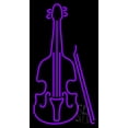 thumbnail image 1 of Purple Violin Logo LED Neon Sign 37" Tall x 20" Wide - inches Black Square Cut Acrylic Backing, with Dimmer - Premium built indoor Sign for Studio, Club, Home décor, Event, Workshop, Storefront., 1 of 7