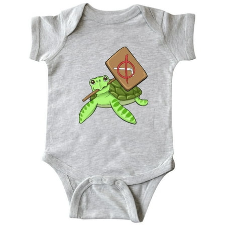 

Inktastic Cute Green Sea Turtle with No Straws Sign Gift Baby Boy or Baby Girl Bodysuit