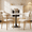 Natural+Beige, variant on Leumius Dining Chairs Set of 2,Upholstered Dining Chairs with Curved Backrest, Modern Kitchen & Dining Room Chairs with Metal Leg for Dining Room, Restaurant,Walnut Beige