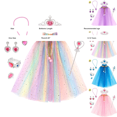 thumbnail image 3 of XXWXYD Dresses For Girls 46 Princess Dress Up Clothes Cape Skirt Toys For Girls Easter Birthday For Girl 6 To 12 Years, 3 of 4