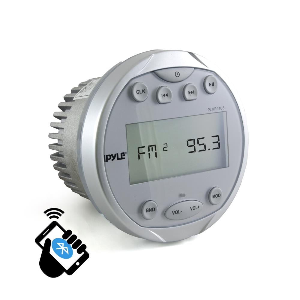 PYLE PLMR91US Round Waterproof Marine Stereo 4x28 W Aquatic Boat in