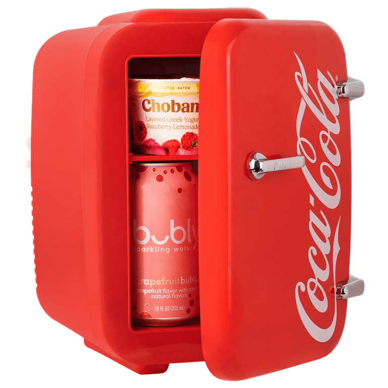 Coca-Cola Vintage Chic Cooler/Warmer Mini Fridge, 110V/12V, 4L Coca-Cola Vintage Chic Cooler/Warmer Mini Fridge, 110V/12V, 4L