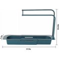 thumbnail image 2 of Telescopic Sink Rack, Expandable Storage Drain Basket Holder, Sponge Soap Rack Drainer Sink Tray for Home Kitchen (Azul), 2 of 5