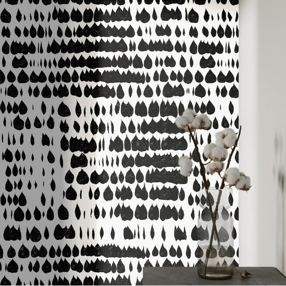 Modern Black and White Scandinavian Style Wallpaper